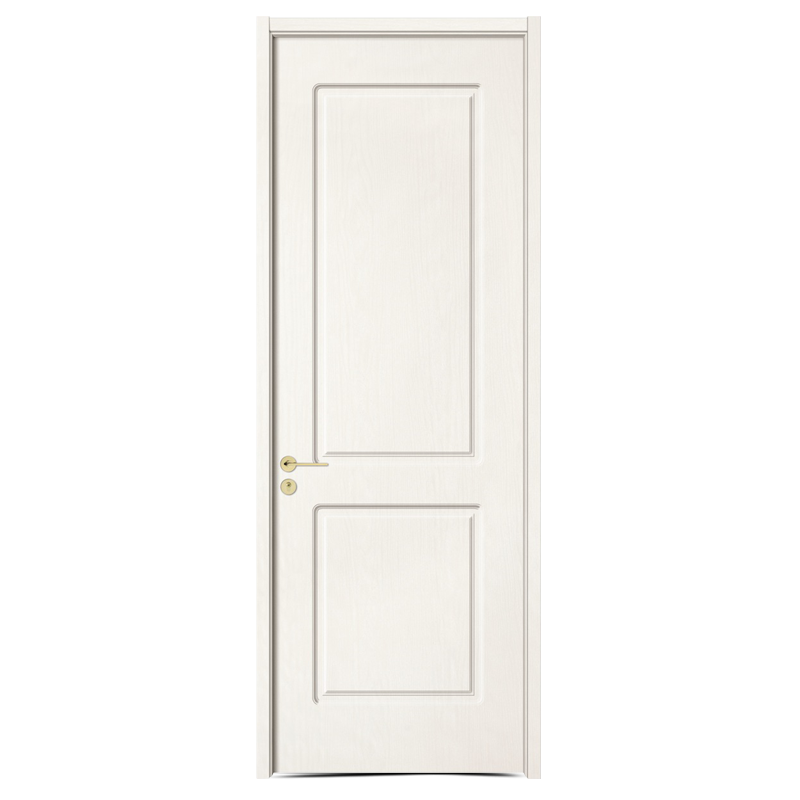 GW-121 Wit essen design houten deur met twee panelen
