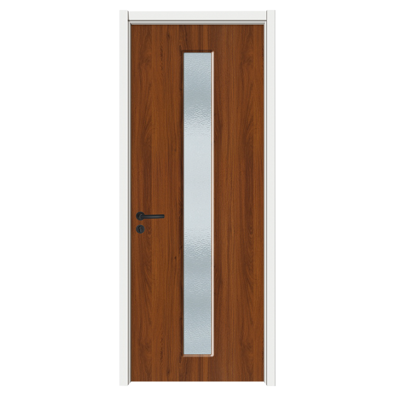 GA20-99B Notenhouten kantoordeur binnen matglazen deur PVC houten deur